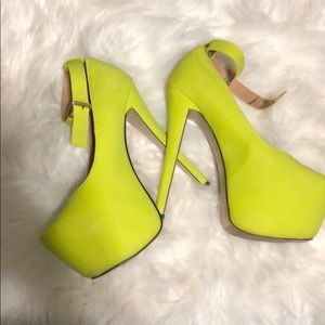 Glaze platform heels